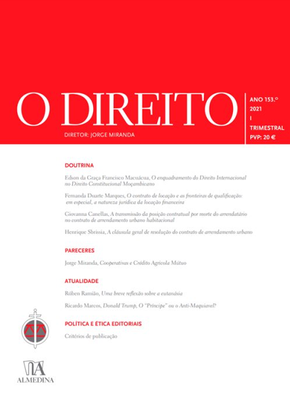 O DIREITO - ANO 153 (2021) - Nº I