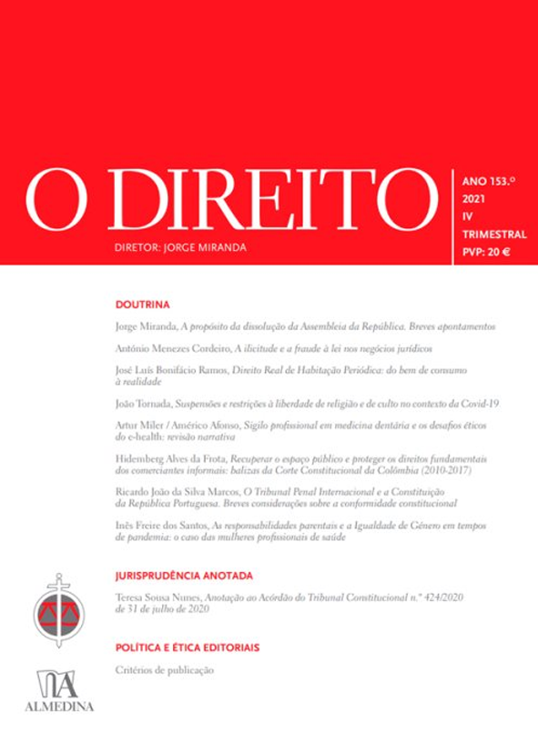 O DIREITO - ANO 153 (2021) - Nº IV